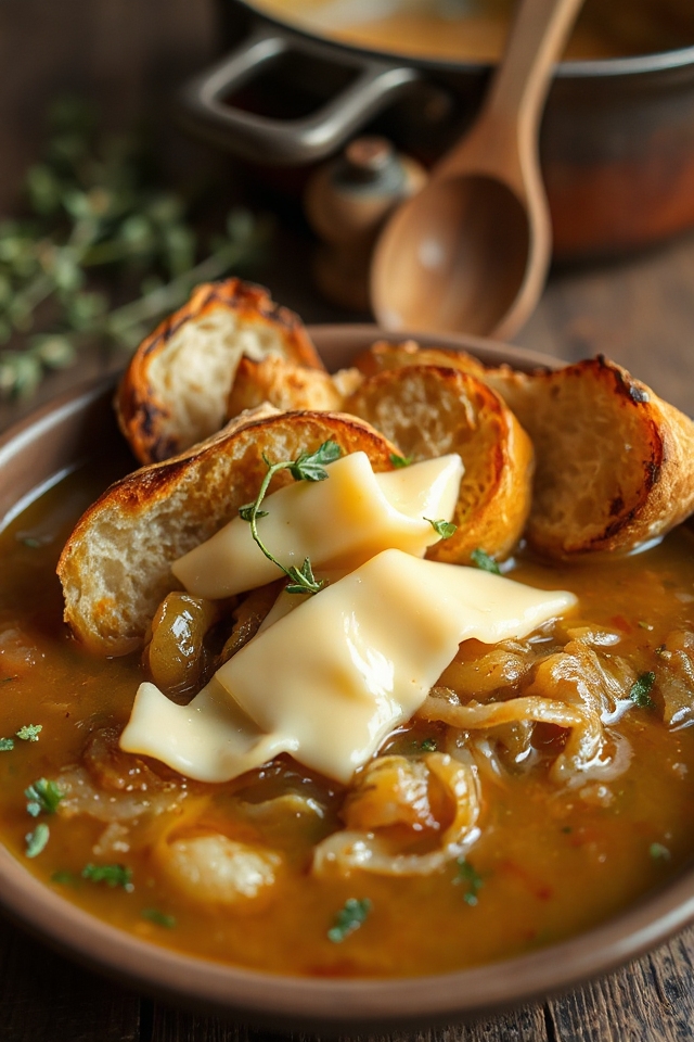 caramelized onions with cheese