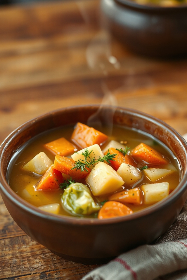 cozy polish cabbage soup