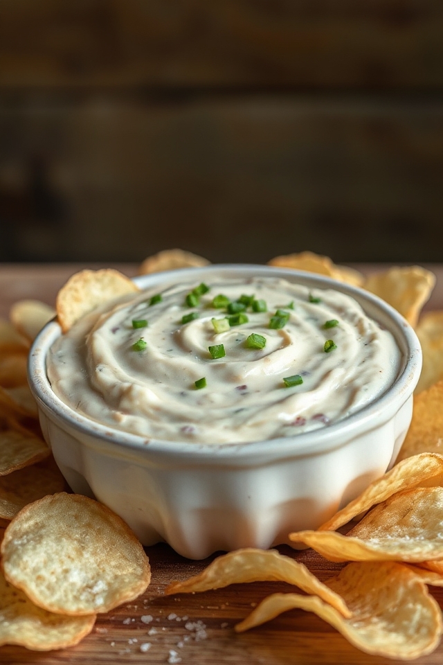 creamy flavorful onion dip