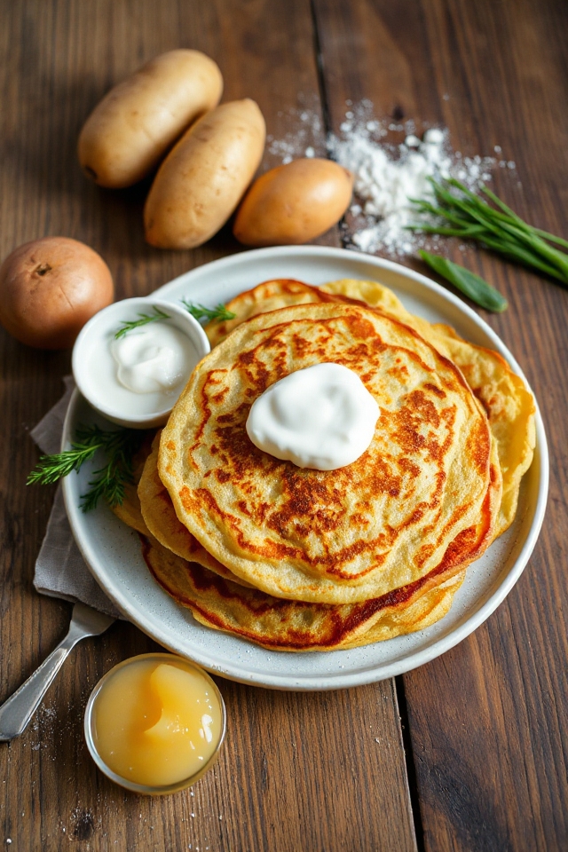 crispy polish potato pancakes
