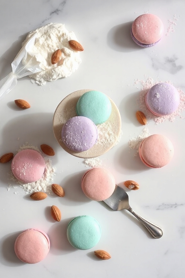 delicate almond meringue cookies
