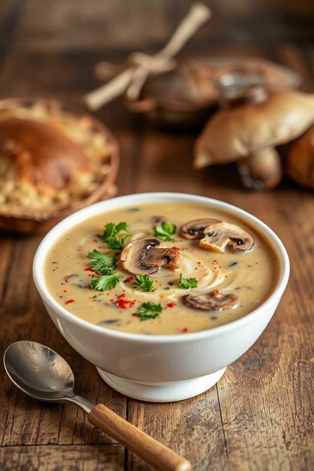 delicious hungarian mushroom soup