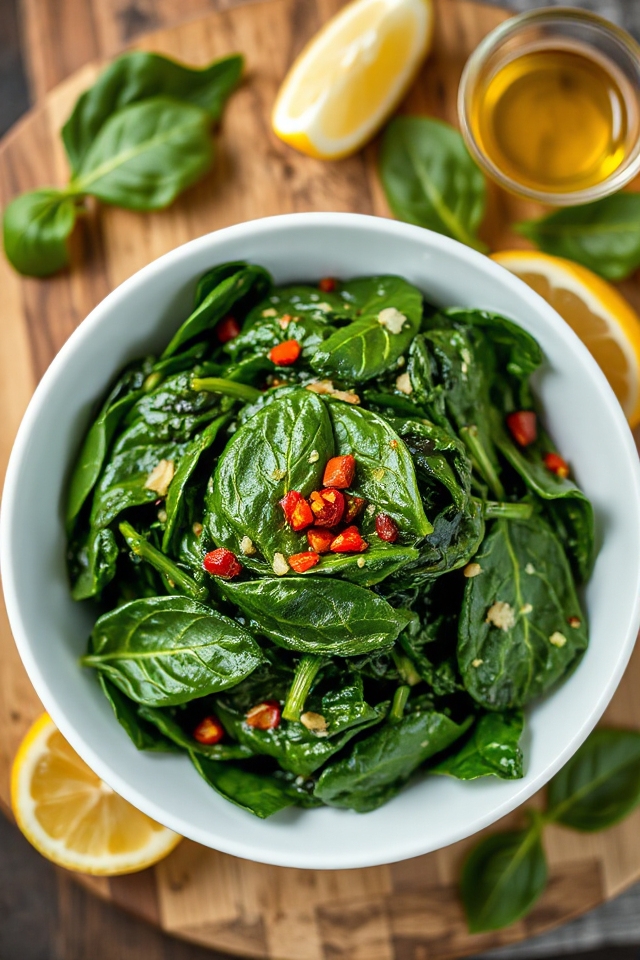 delicious italian spinach dish
