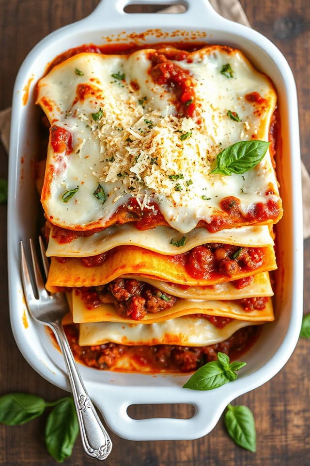 delicious layered pasta dish