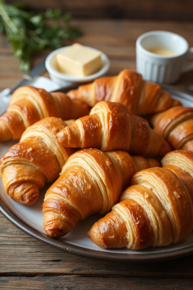 flaky buttery croissants recipe