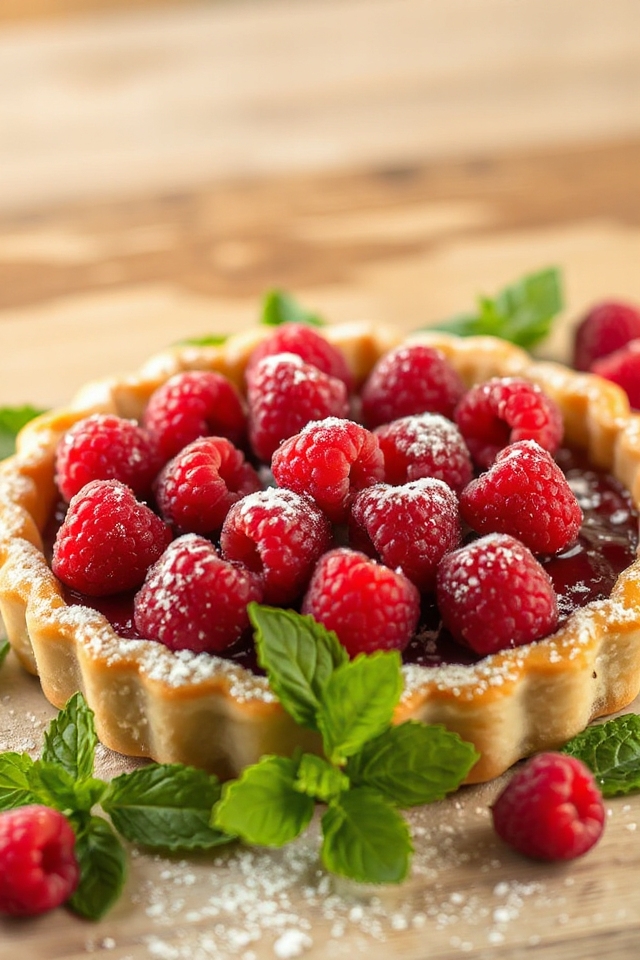flaky raspberry tart recipe