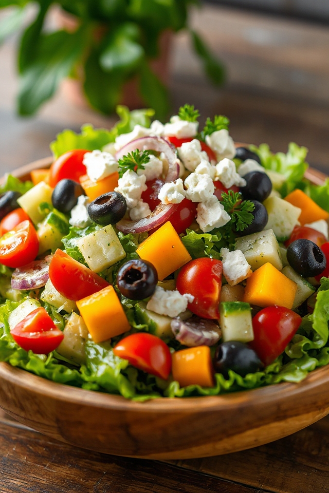 fresh colorful italian salad