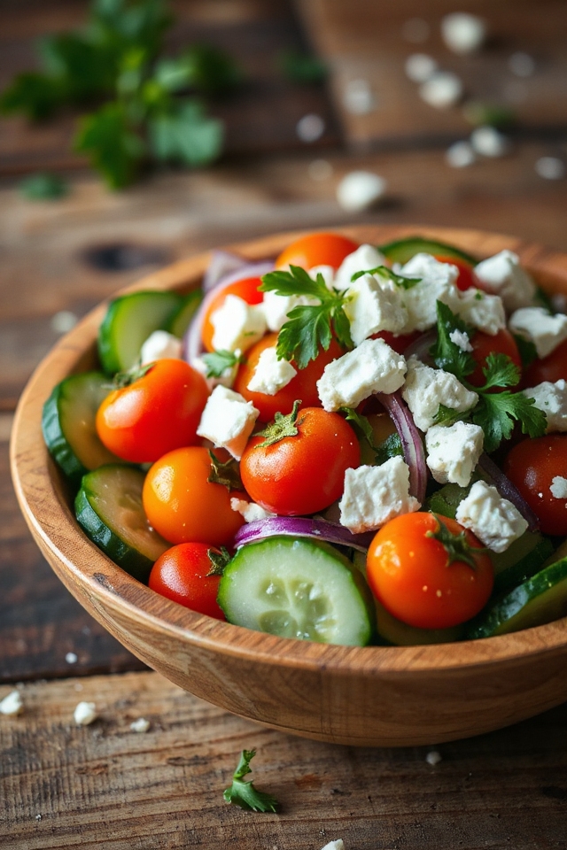 fresh italian cucumber salad