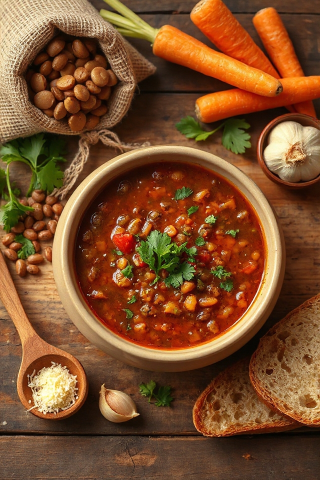 hearty italian lentil soup