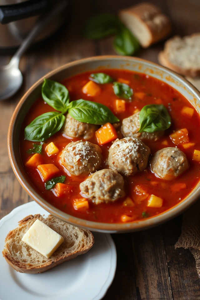 italian meatball soup delight
