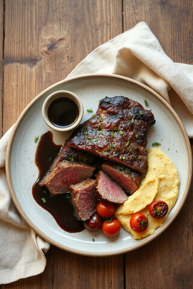 italian seasoned steak preparation