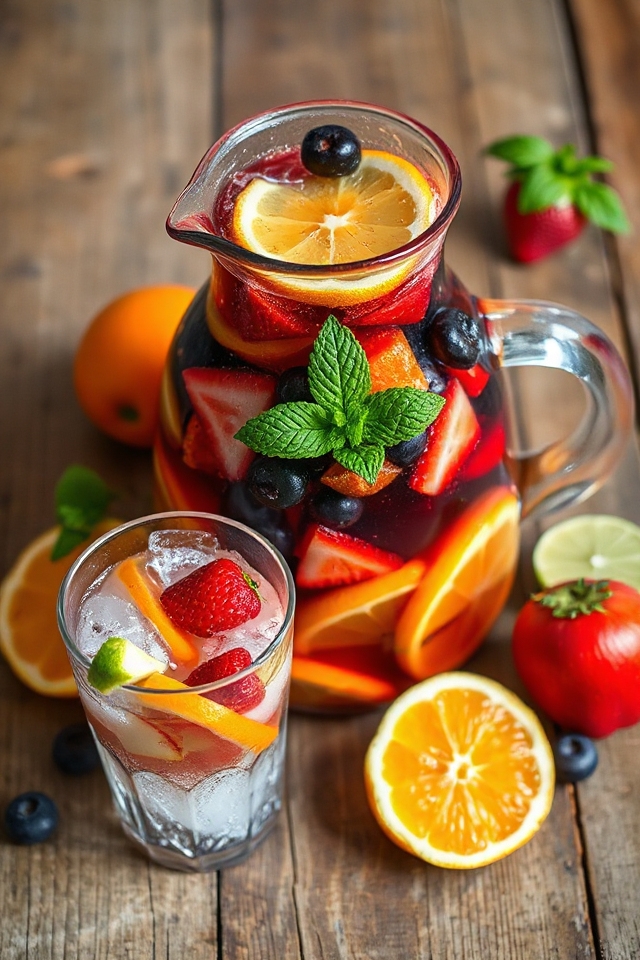 refreshing fruity wine punch