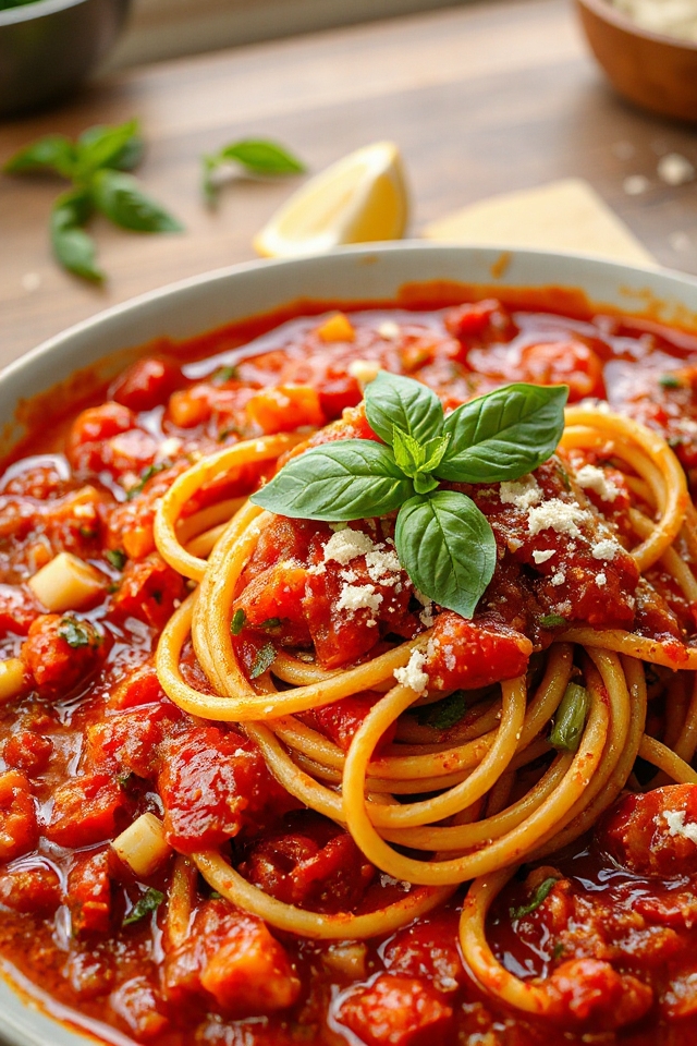 simple delicious spaghetti sauce
