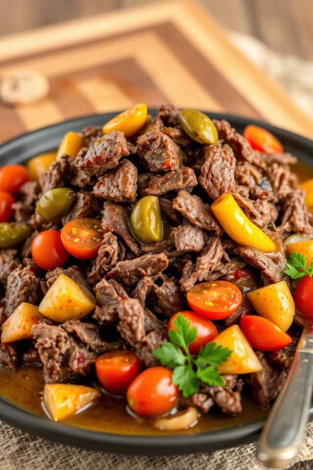 slow cooker italian beef recipe