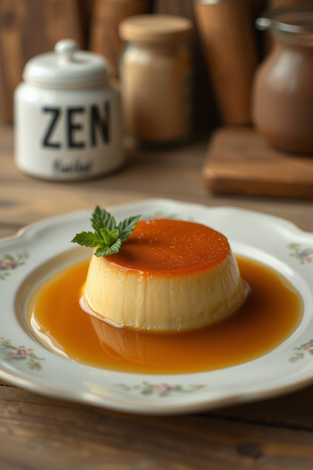 spanish flan caramel preparation